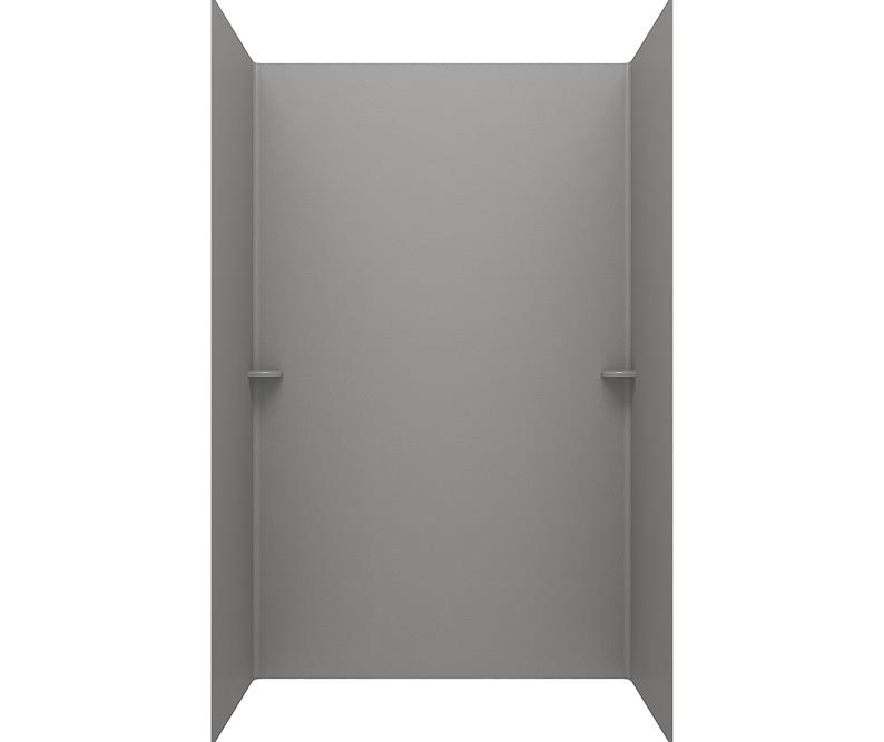 Smooth 3-Panel Tub Wall Kit 60x30x60" in Ash Gray